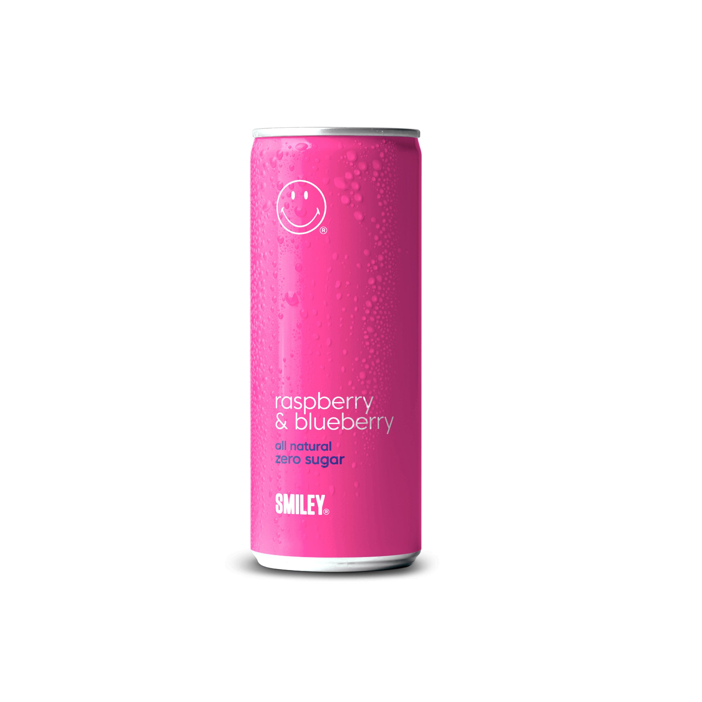 Happy Soda - Raspberry & Blueberry 24 x 250ml Cans