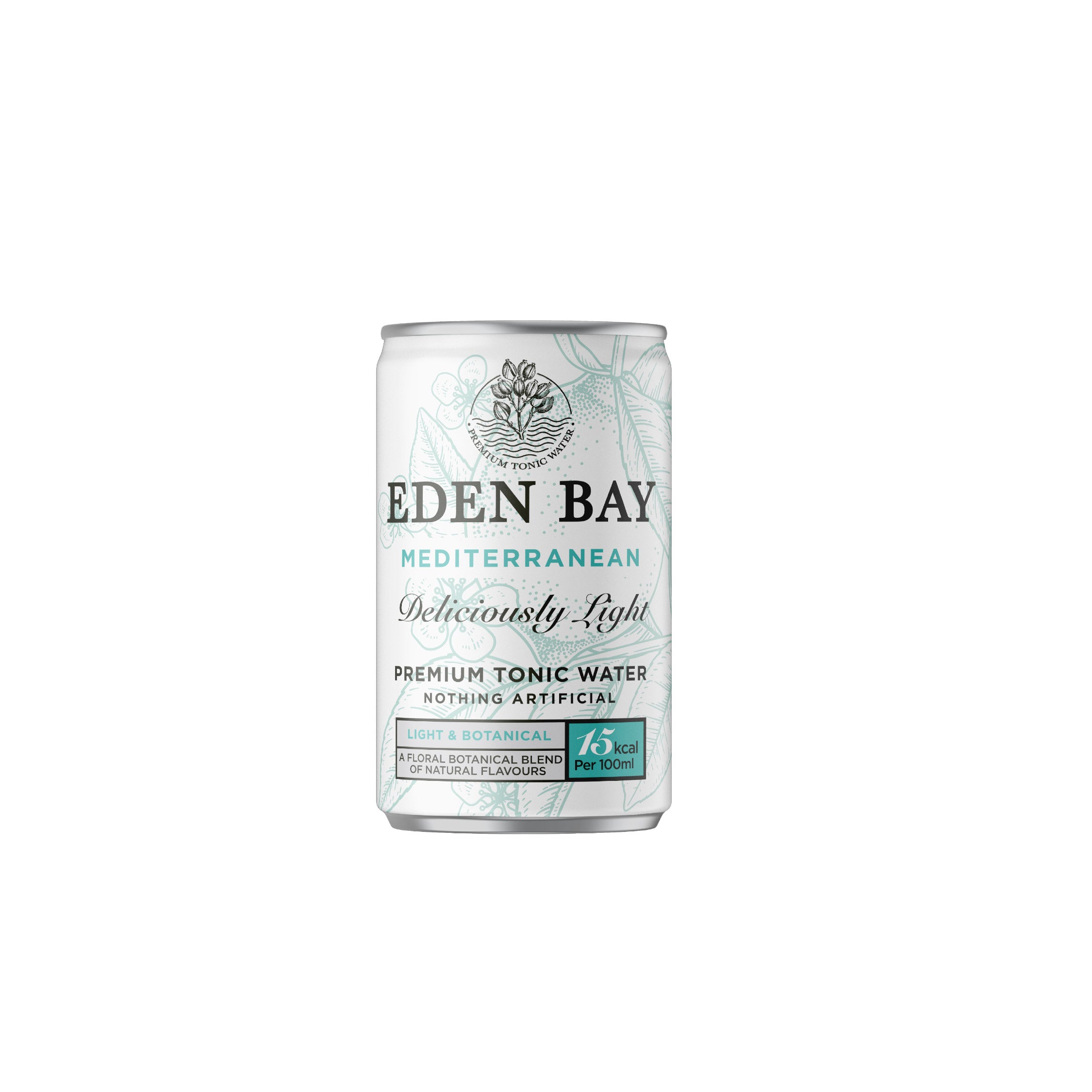 Eden Bay Premium Light Mediterranean Tonic Water 24 x 150ml Cans